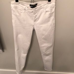 White denim jeans